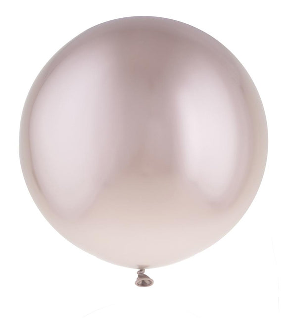 Metallic ballon rosé van latex, 13.8 inch met spiegelende roségoud glans, voor feestdecoratie