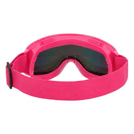 Party skibril Rave neonroze van de binnenkant met doorlopend getint glas