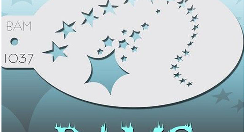 PartyXplosion Bad Ass BAM Schmink sjabloon 1037