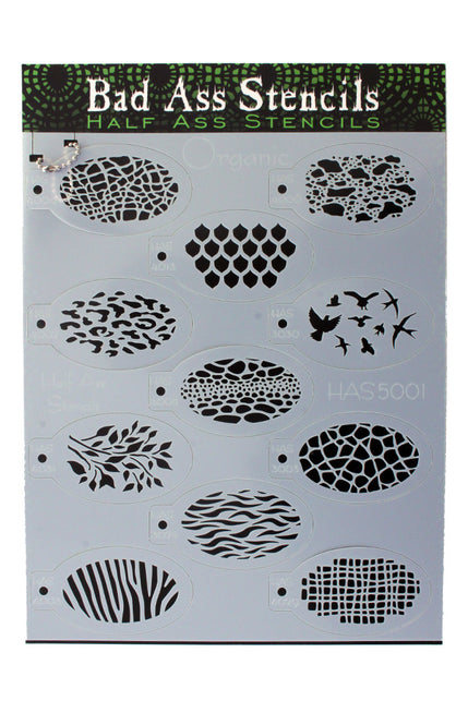 PartyXplosion Bad Ass HALF ASS Schmink sjabloon ORGANIC