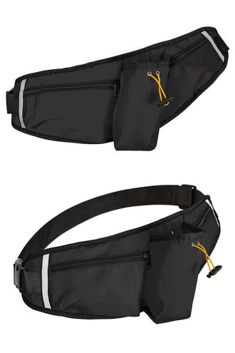 PartyXplosion Heuptas zwart met flessenhouder