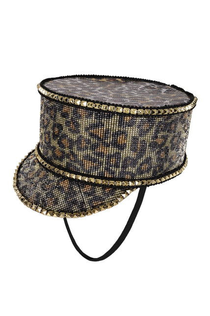 PartyXplosion Kolbak fanfare hoed panter print