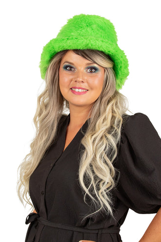 PartyXplosion Pluche vissershoed groen