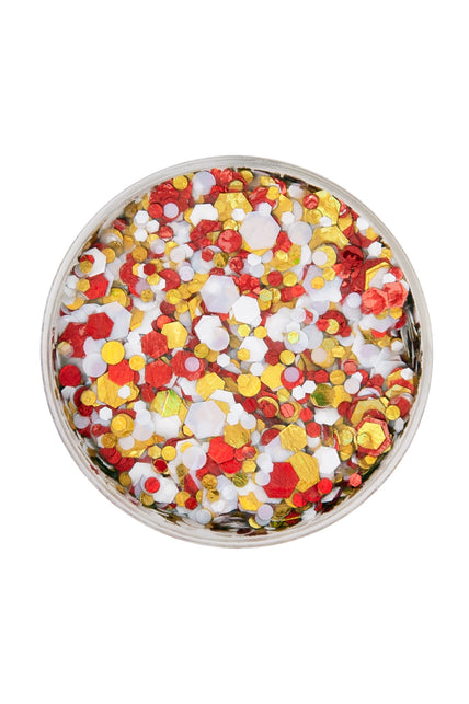 PXP Professional Colours PXP Pressed chunky glitter creme groot rood wit geel 40 ml