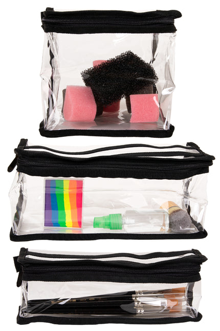 PXP Professional Colours PXP pvc make-up tasjes per 3