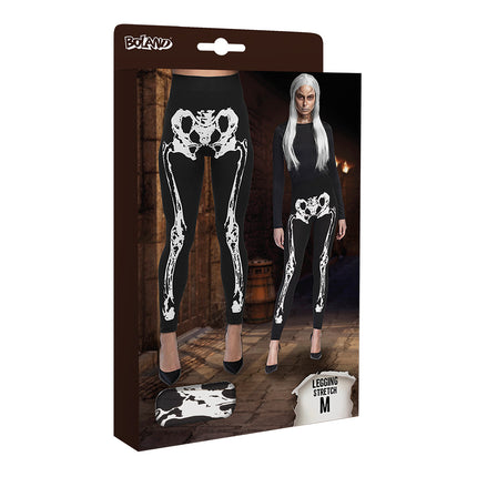Verpakking van de skelet legging dames van Boland, stretch uitvoering in maat M