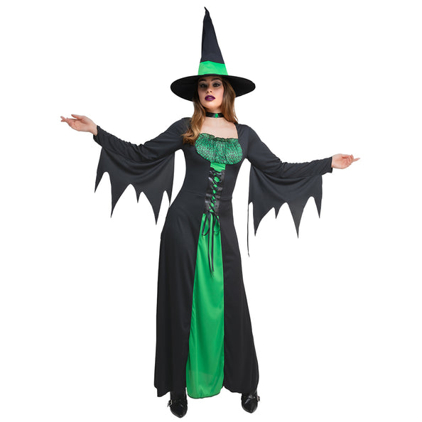 Wicked Costumes Betoverende Heks - Groen