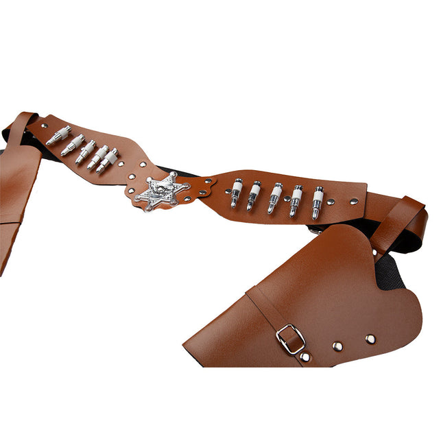 Wicked Costumes Cowboy riem met 2 holsters