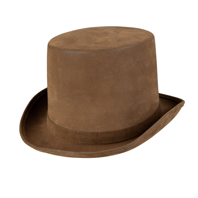 Wicked Costumes Hoge hoed deluxe - bruin