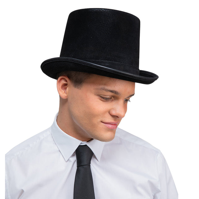 Wicked Costumes Hoge hoed deluxe - zwart