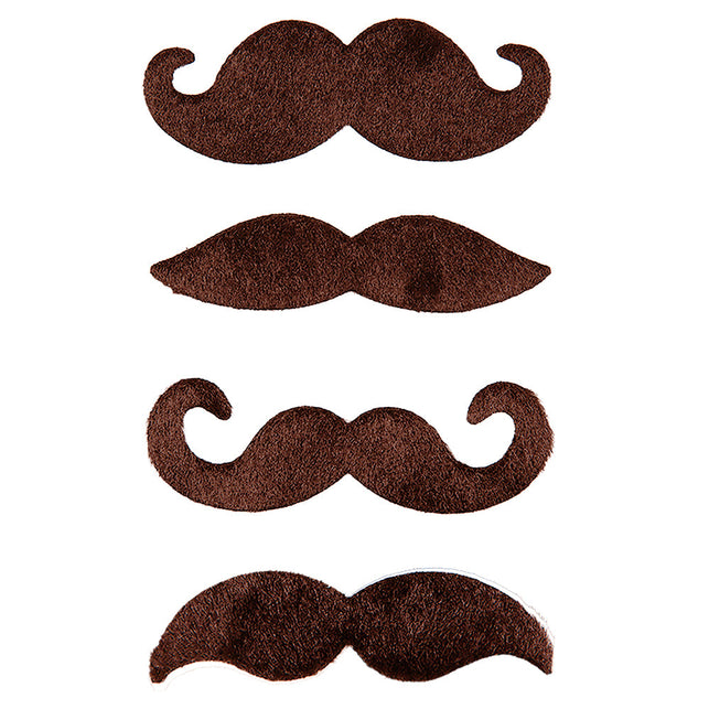 Wicked Costumes Snorren - bruin 4 stuks