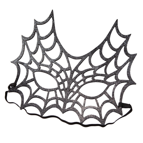 Wicked Costumes Spinnenweb masker Glitter