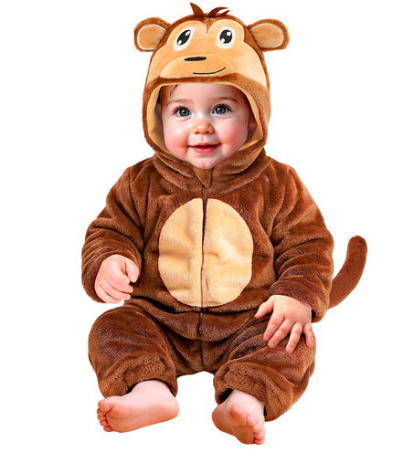 Widmann SRL Aap kostuum pluche fluweel Boki