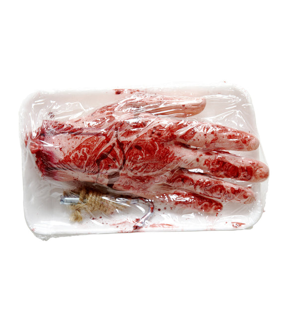 Widmann SRL Afgehakte hand met bloed ingepakt