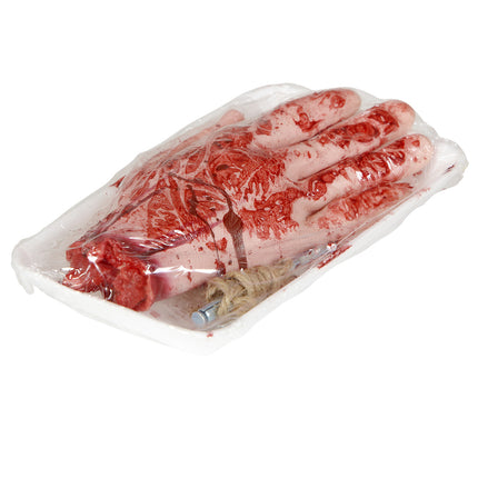 Widmann SRL Afgehakte hand met bloed ingepakt