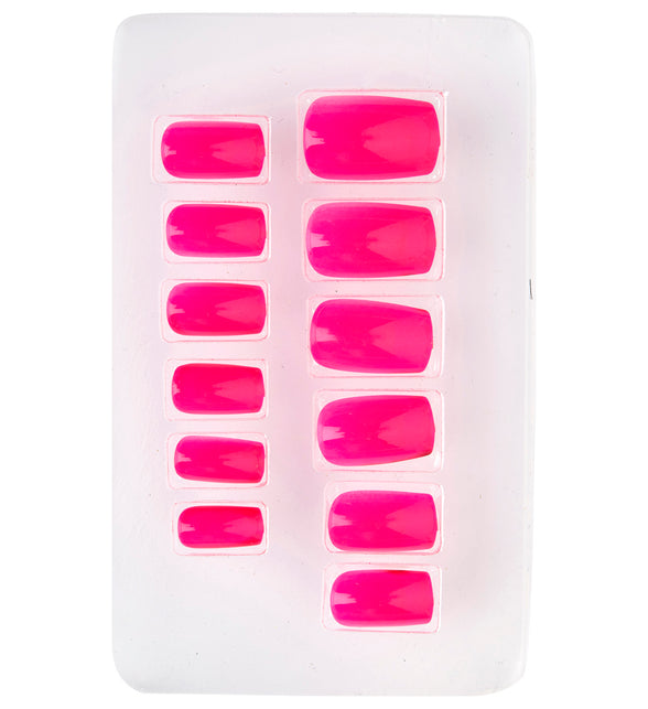 Widmann SRL Airbrush nagels neon roze