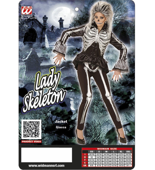 Widmann SRL Angstaanjagend skeletjasje voor dames