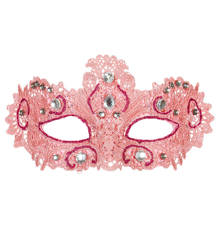 Widmann SRL Antiek roze Venetiaanse oogmaskertjes