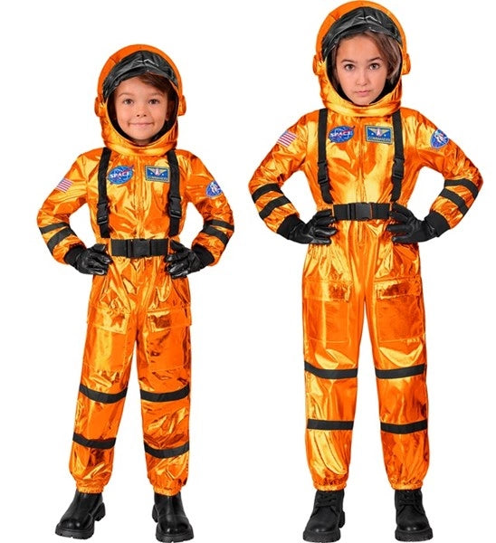Widmann SRL Astronaut kostuum oranje Teun kind