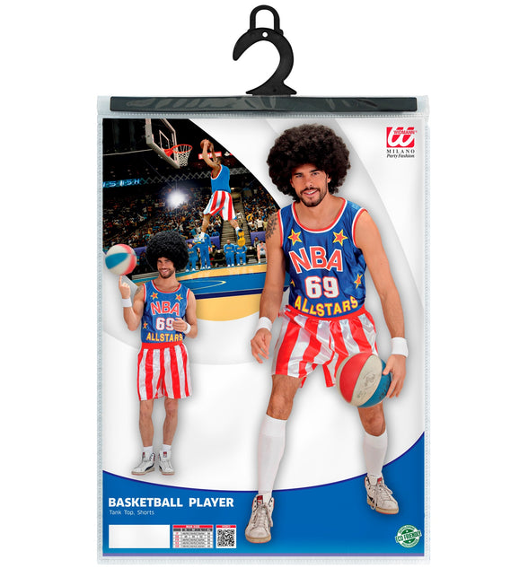 Widmann SRL Basketballer kostuum Sem volwassenen