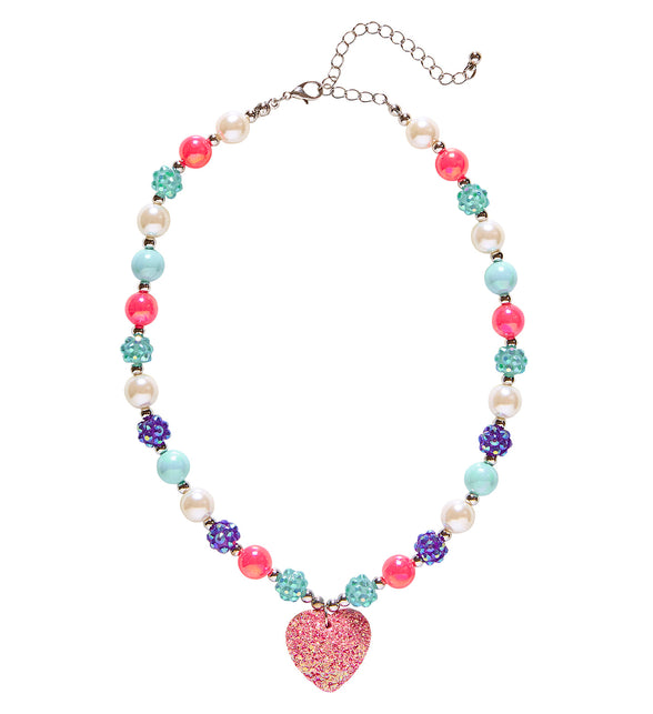 Widmann SRL Bedelketting met roze hartje
