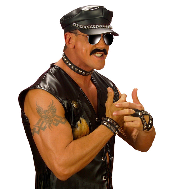 Widmann SRL Biker / rocker punk choker met spijkers