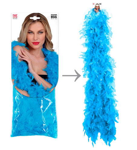 Widmann SRL Boa Esther lichtblauw 180cm