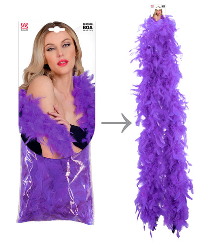 Widmann SRL Boa Esther paars 180cm