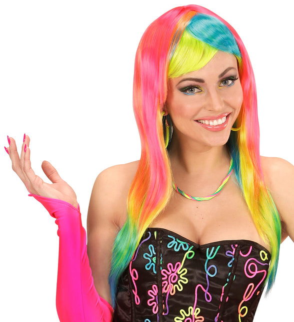 Widmann SRL Bonte neon pruiken