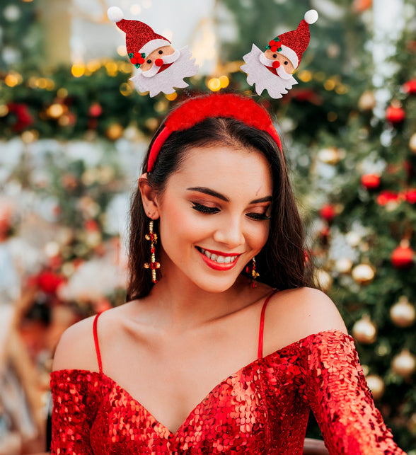 Widmann SRL Bopper Kerstman met boa en klatergoud