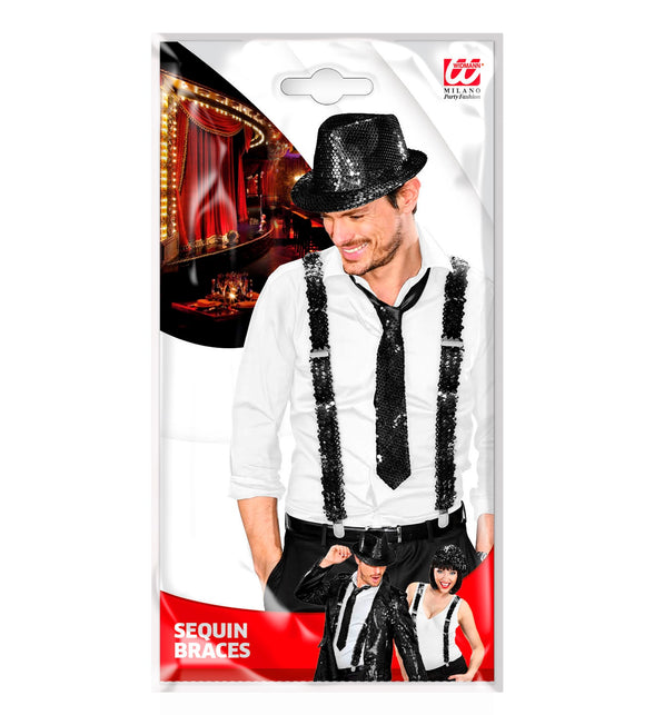 Widmann SRL bretel pailletten zwart