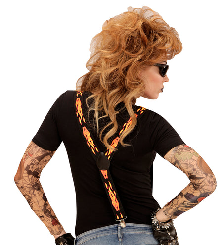 Widmann SRL Bretels met vlammen