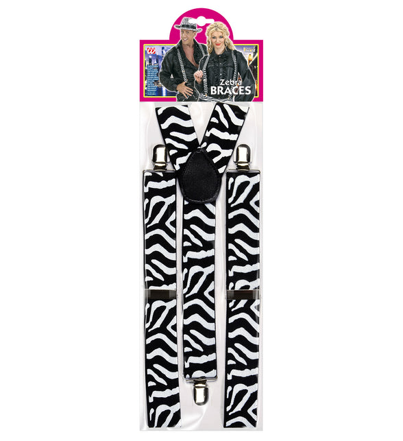 Widmann SRL Bretels zebra zwart-wit