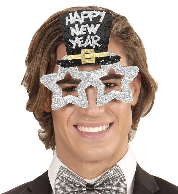 Widmann SRL Bril, Happy New Year Zilver