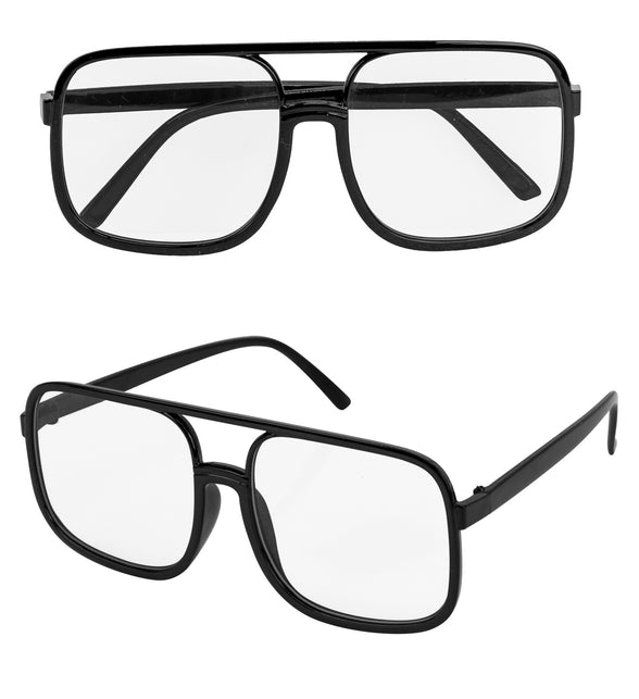 Widmann SRL Bril prins Bernardo zwart met blank glas