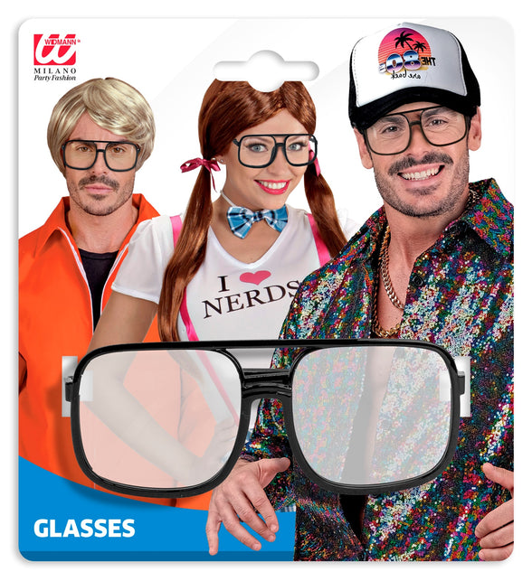 Widmann SRL Bril prins Bernardo zwart met blank glas