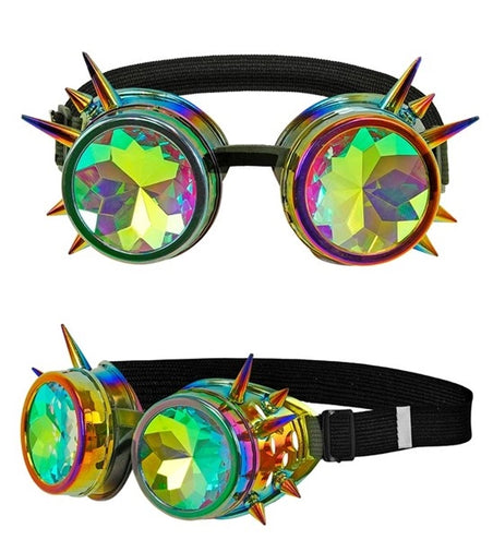 Widmann SRL Bril steampunk kaleidoscoop Fleur