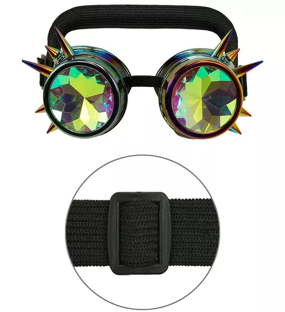 Widmann SRL Bril steampunk kaleidoscoop Fleur