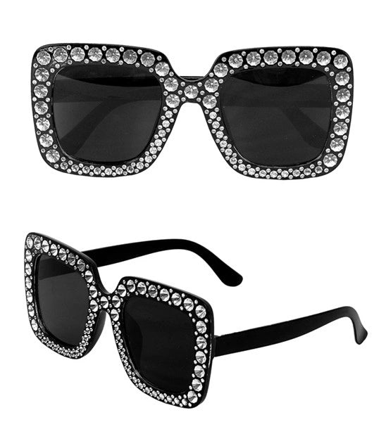 Widmann SRL Bril zwart met strass Gijs