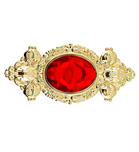 Widmann SRL Broche rode steen maxi