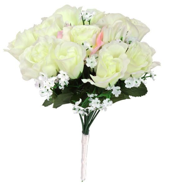 Widmann SRL Bruidsboeket witte rozen