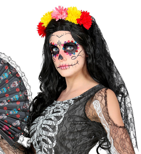 Widmann SRL Bruidsluier met bloemen day of death