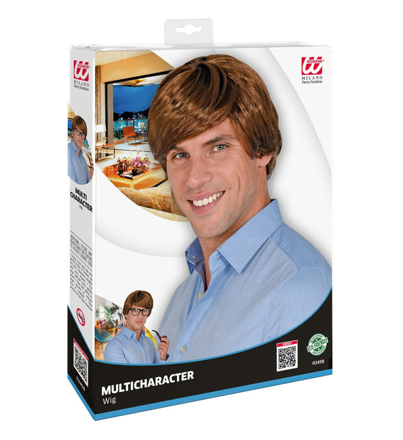 Widmann SRL Bruine karakter pruik heren