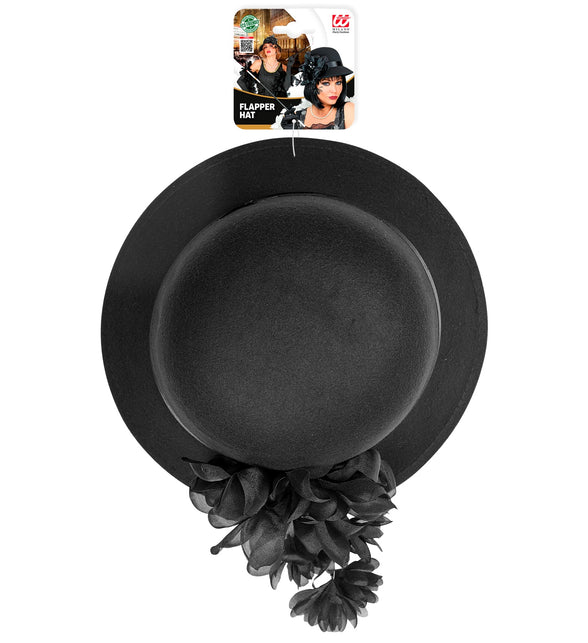 Widmann SRL Charleston hoed jaren 20 zwart