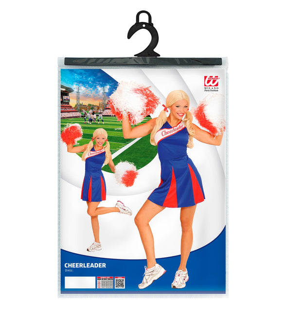 Widmann SRL Cheerleader kostuum blauw rood