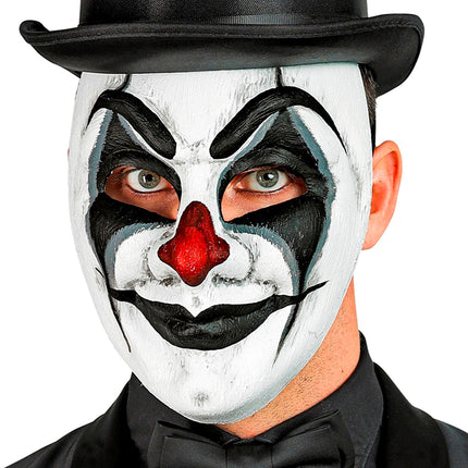 Widmann SRL Clownsmasker griezel zwart/wit
