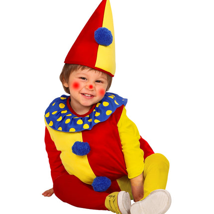 Widmann SRL Clownspak Daantje kinderen unisex