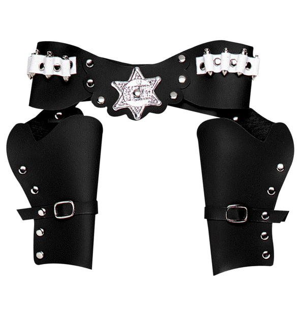 Widmann SRL Cowboy holster zwart dubbel luxe