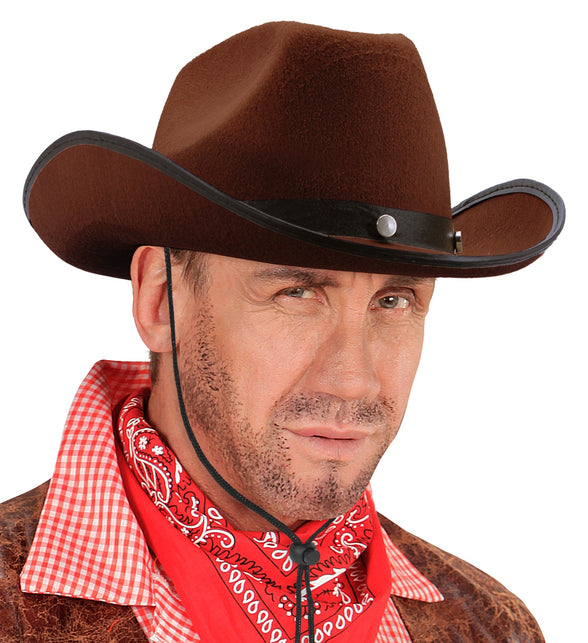 Widmann SRL Cowboyhoed bruin met studs