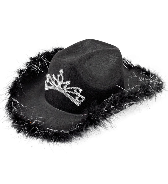 Widmann SRL Cowboyhoed Daisy met tiara zwart